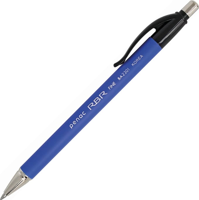 Penac Balpen - RBR - 0.7mm - Rubberized - Blauw