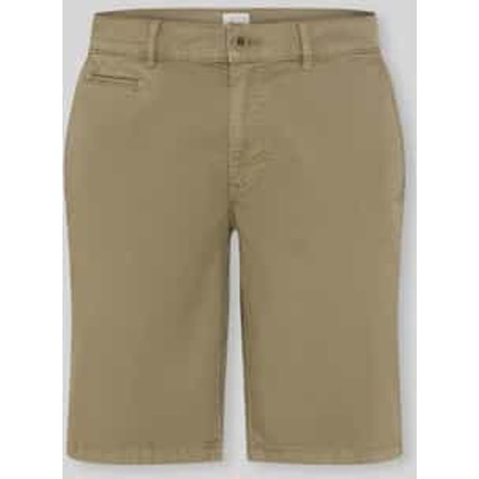 regular fit bermuda van katoenmix
