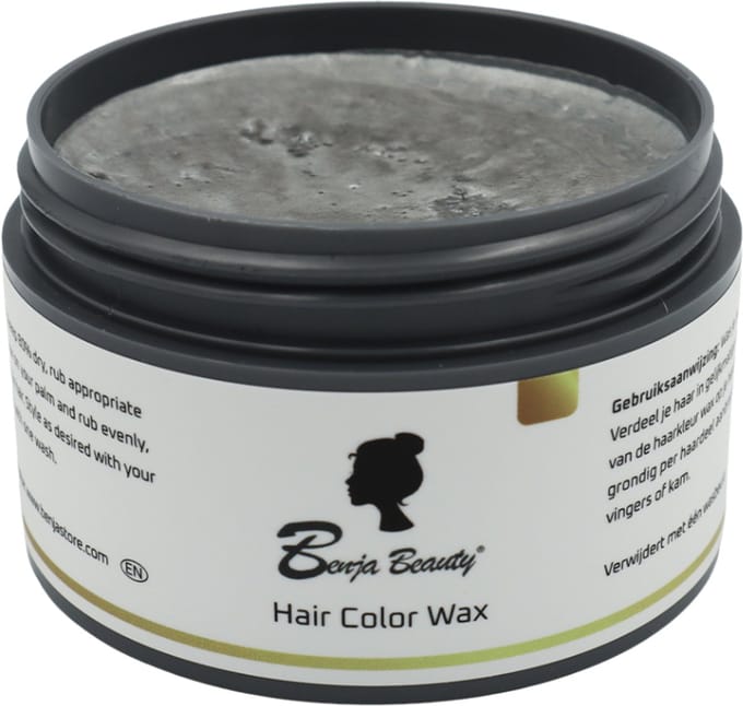 BenjaBeauty Haarwax - Haarkleuring - Haarverf - Carnaval - Halloween - Cosplay - Haarcrème - Grijs