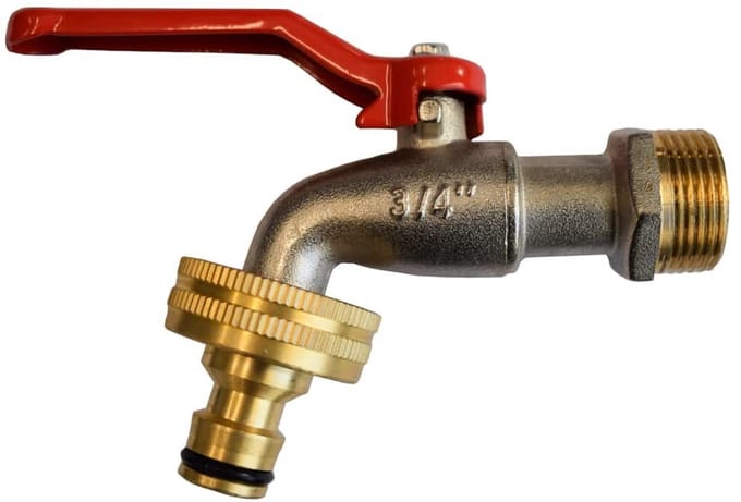 Kogelkraan 3/4 inch met Snelkoppeling voor Tuin