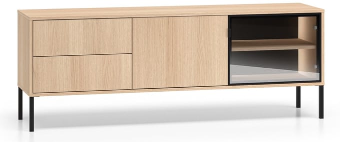Selsey Barnee – TV-meubel 2 deuren – 2 laden – Eiken – 160 cm
