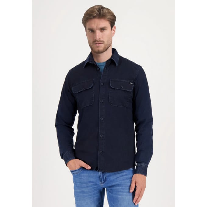 Gabbiano - Heren Overshirt - 335238 - 901 Navy Denim