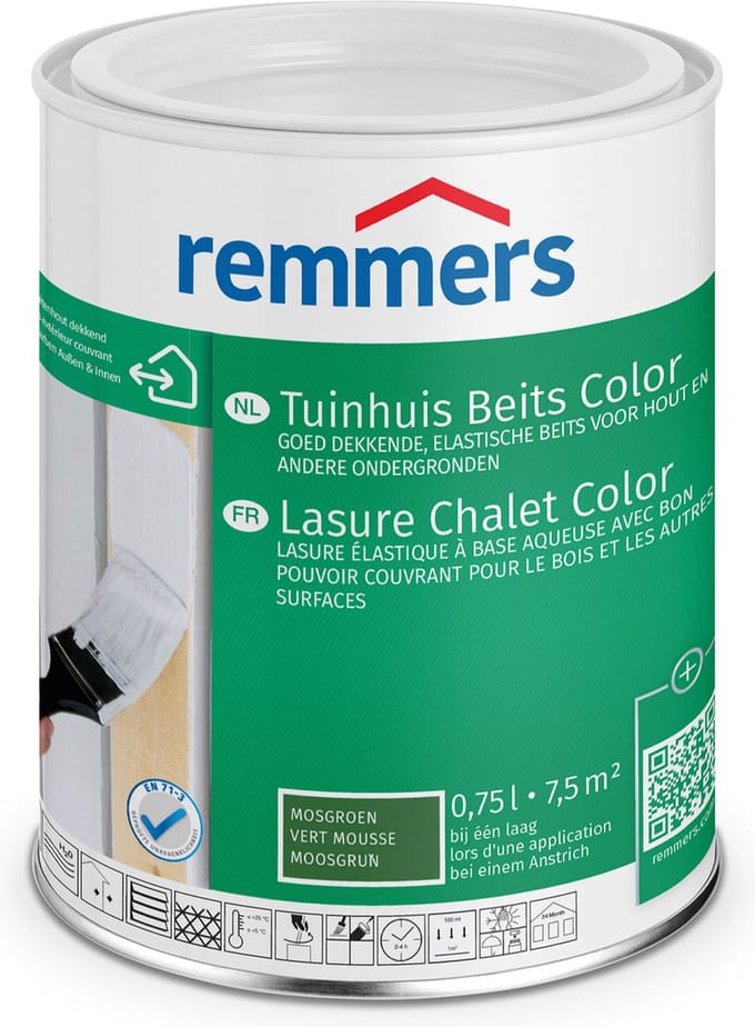 Remmers Tuinhuis Beits Color 0,75L Mosgroen