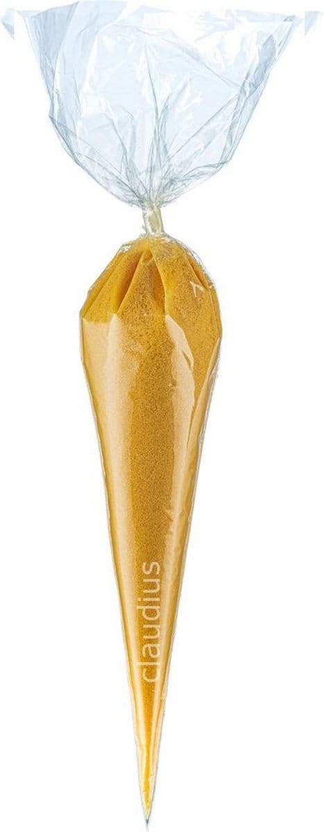 Scrubzout Appel-Kaneel - 300 gram in puntzak transparant - set van 6 stuks - Hydraterende Lichaamsscrub