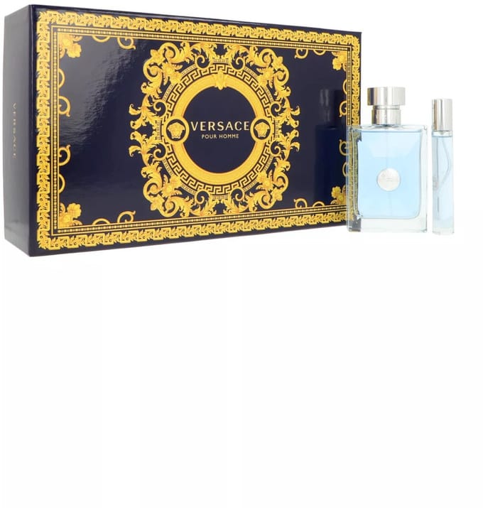 Versace Pour Homme Gift Set 3 Pcs Eau De Toilette 100 Ml + Eau De Toilette 10 Ml + Cosmetic Bag