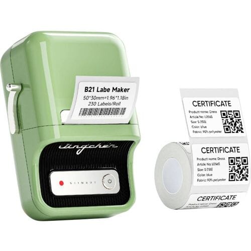 Niimbot - B21 Pro Groen - Labelprinter - Labelmaker - Draadloos - Draagbaar - Direct Thermisch - 300dpi - 1500mAh - Print Breedte 20-50mm