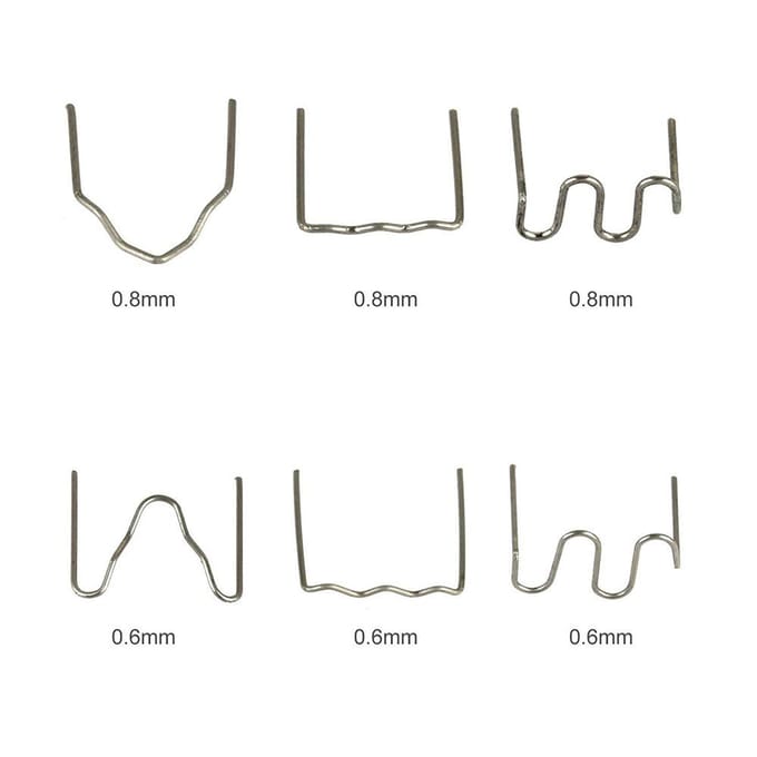 100 stuks Auto Bumpers Plastic Lasapparaat Lasdraad Plastic Lassers Studs Uiterlijk Reparatie Machine Herstellen S shape 0.8mm