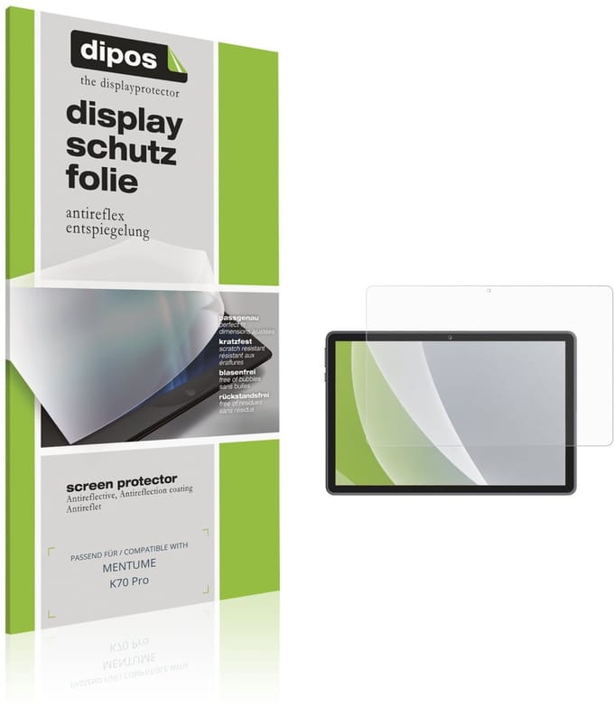 dipos – 2x Matte Beschermfolie geschikt voor MENTUME K70 Pro | Krasbestendige & antireflecterende Screenprotector Ultra-Thin