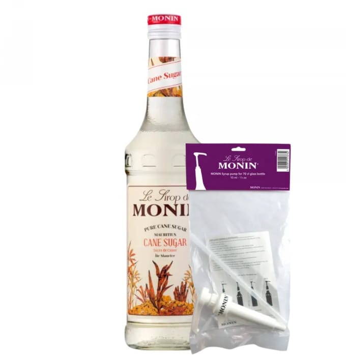 Monin Siroop Rietsuiker 70 cl + Pompje
