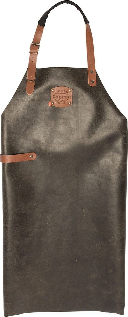 Xapron - Bovine Schort Kinderen Leer - Leer - Zwart -