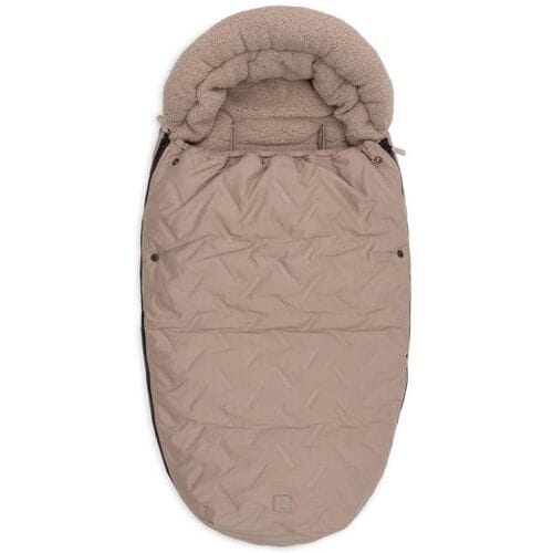 Jollein Voetenzak voor Buggy & Kinderwagen - Embossed - Polyester - 42x82cm - Milky Coffee