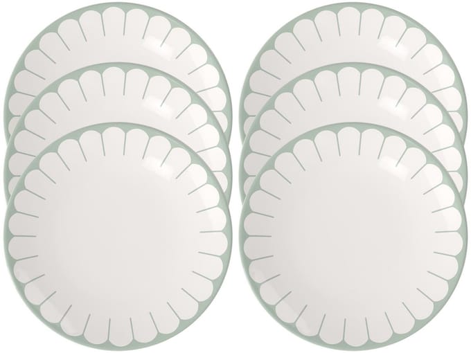 Speiseteller Fleur Couleur ø 26,6 cm Set van 6