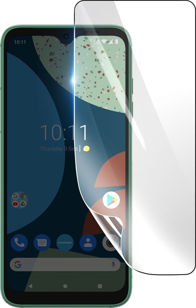 3mk, Geschikt voor Fairphone 4, Schokbestendige Hydrogel Screenprotector, Transparant