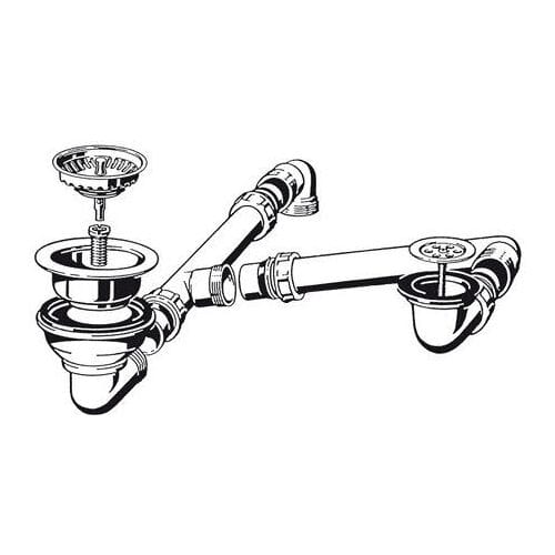 Villeroy & Boch replacement drain set with manual override 82140061