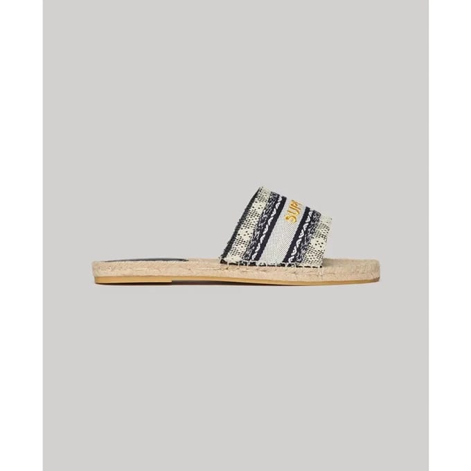 Superdry - Canvas Espadrille Overlay slippers - Dames - Slippers