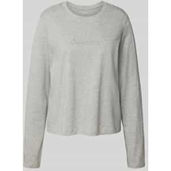 Shirt met lange mouwen en labelstitching