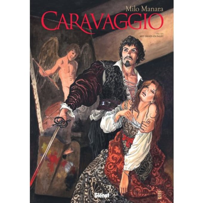 Met Degen En Palet - Caravaggio - Milo Manara