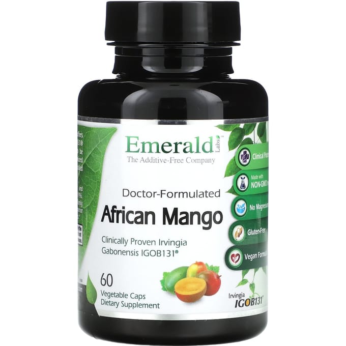 Emerald Laboratories, Afrikaanse Mango, 60 Plantaardige Capsules
