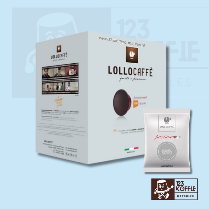 Lollo Miscela Argento capsules A Modo Mio – 100 stuks milde espresso
