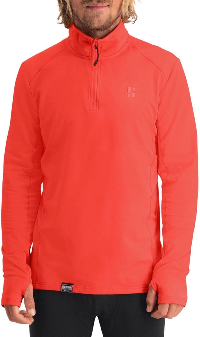 Poederbaas Midlayer Pully Heren - Four Seasons Lightweight - Mandarin Red - Maat L