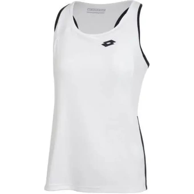 Lotto Squadra Ii Mouwloos T-shirt Wit M Vrouw