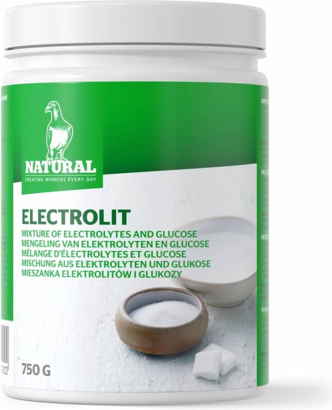 Natural Electrolit 750g - voor postduiven
