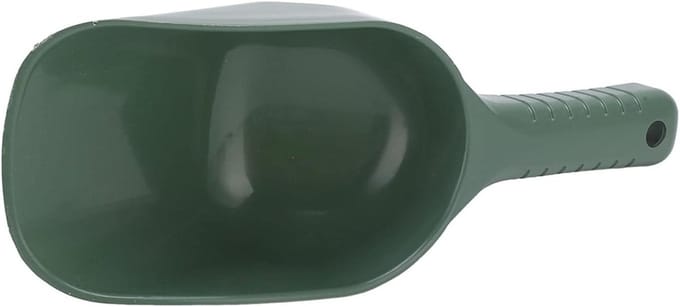 Aasschep - Werplepel - Vissen - Ergonomisch handvat - 27 cm - Zwart