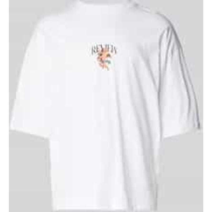 T-shirt met labelprint