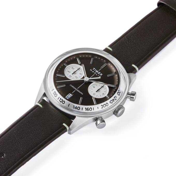 Timex Marlin Jet TW2Y24700 Horloge - Leer - Bruin - Ø 40 mm