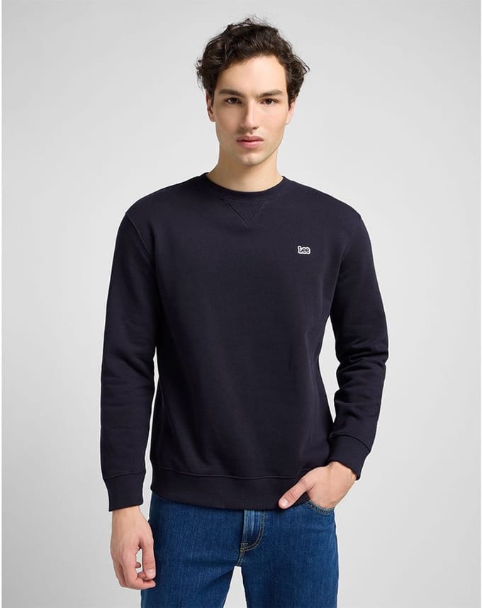 Lee Heren Sweatshirt regular fit Blauw 5XL Ronde Hals Volwassenen