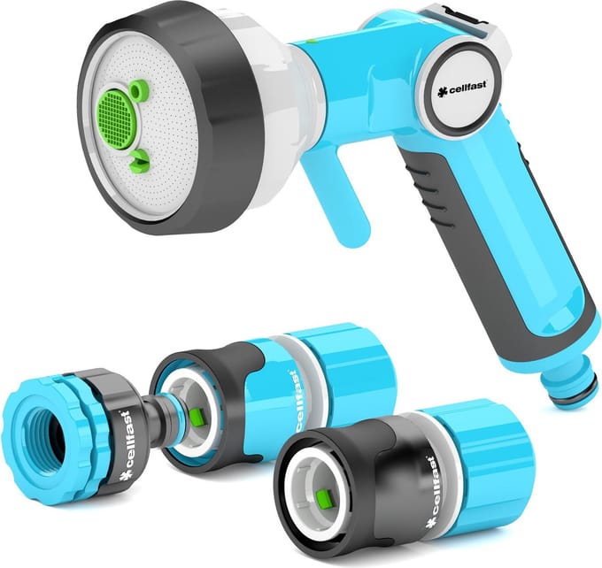 Cellfast Ergo set met 4-functie pistool sprinkler 1 / 2-5 / 8 "Cellfast Ergo