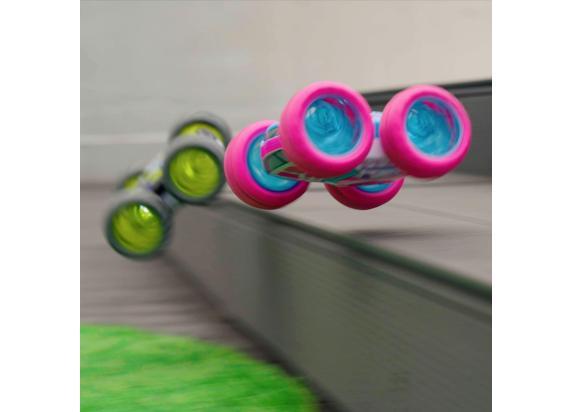 Exost RC 360 Cross Flash Stuntauto roze 1:18 - Flashing wheels - Incl. oplaadbare batterij - RC auto