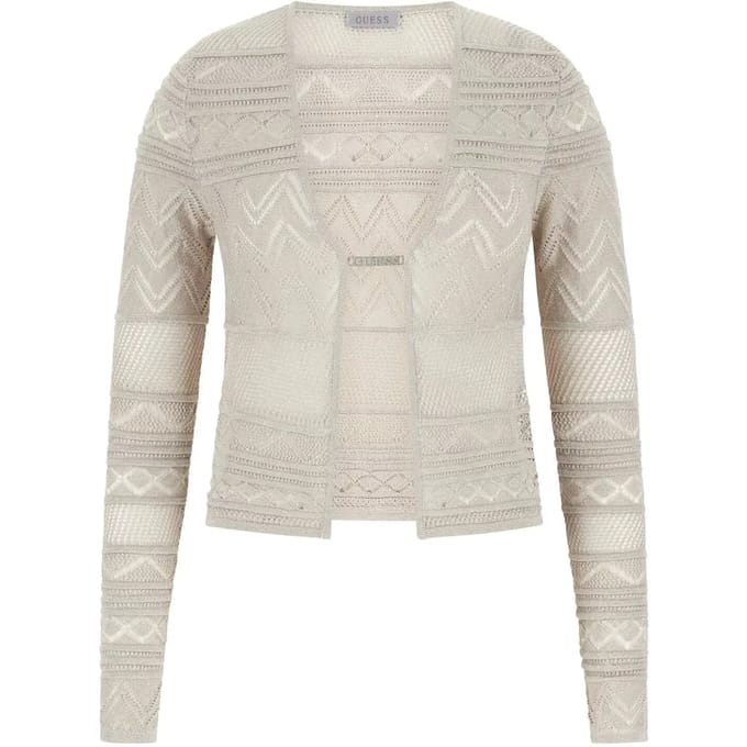 Guess Nellie Cardigan Beige S Vrouw