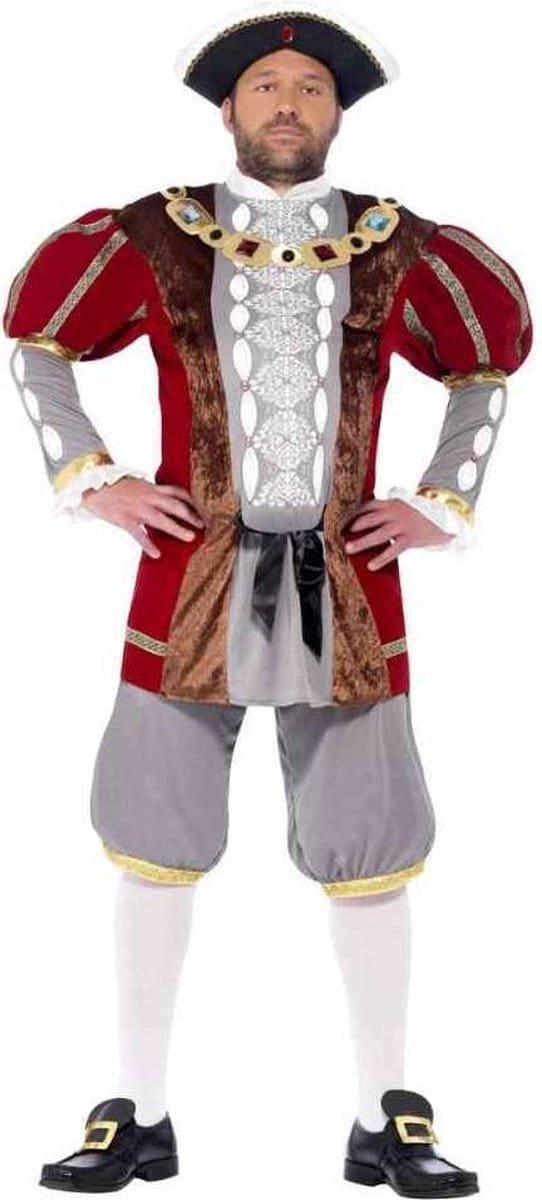 Koning Henry VIII kostuum deluxe - Maat L