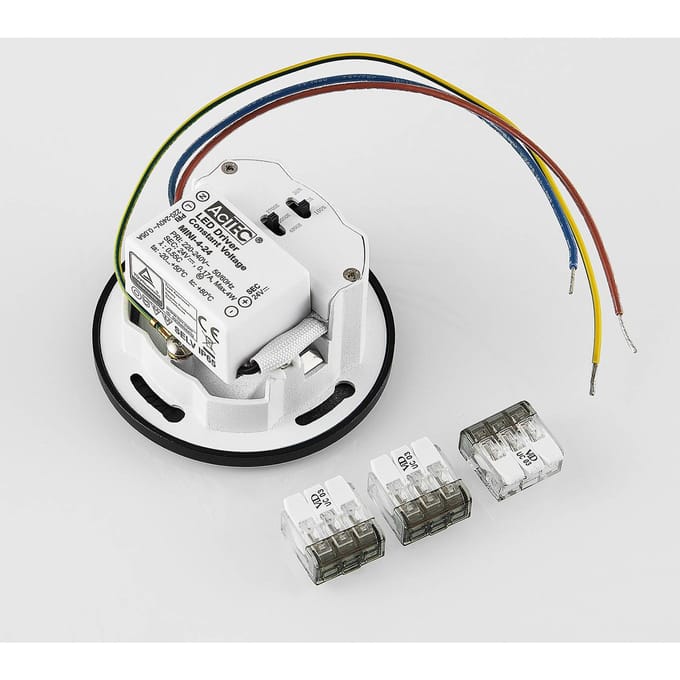 Molto Luce inbouwlamp Wall 68R IP44 RD, zwart, CCT