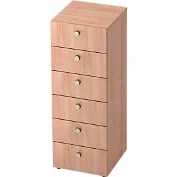 TOPAS LINE ladekast, 3 OH, B 400 mm, notendecor/noten decor