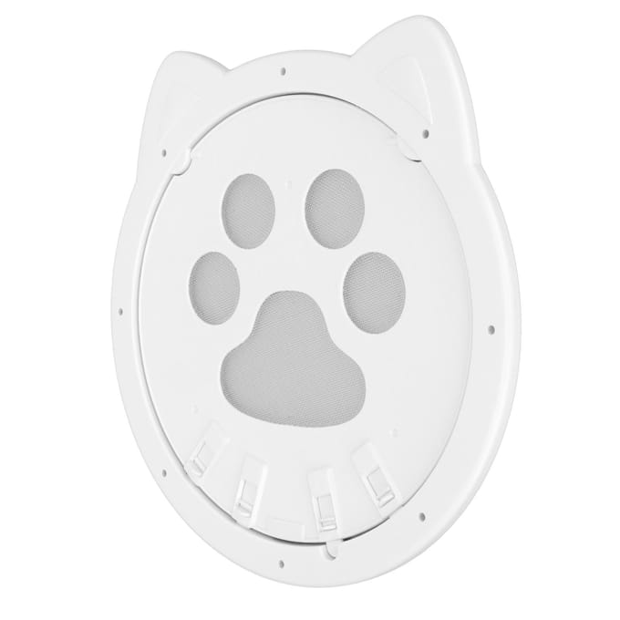 Chatière en plastique à accès contrôlé, 4 modes, anti-collision, magnétique, pour animaux de compagnie noir