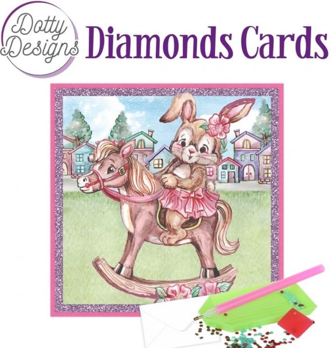 Diamond Painting Dotty Design Diamonds Cards | Rocking Horse