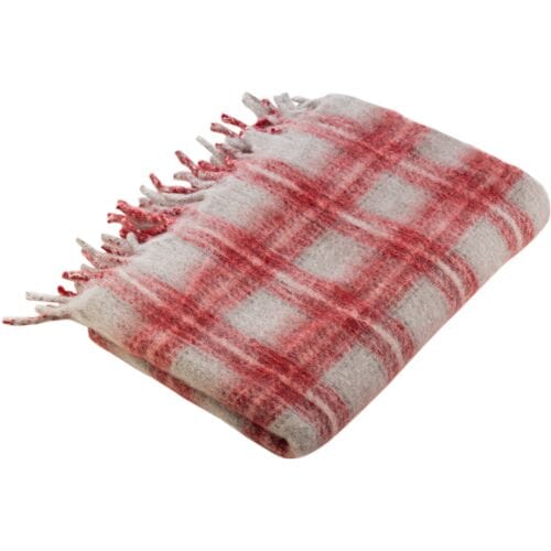 LIVARNO HOME Plaid 130 x 170 cm (geruit rood)