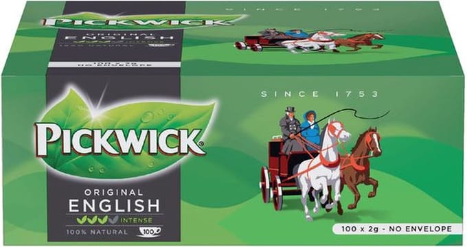 Thee Pickwick engelse melange - 100 zakjes x 2gr zonder envelop - 6 dozen