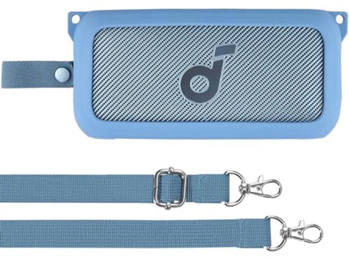 Siliconen Draagtas met Schouderriem voor Draadloze Bluetooth-luidsprekers