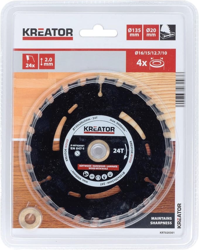 Sierra voor Pista Madera 135 mm 24d - 135 x 20 x 2