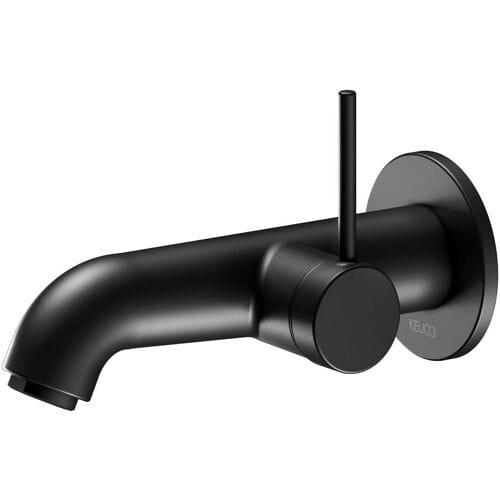 Keuco IXMO Soft Black Selection single lever basin mixer, concealed, round 59516370201