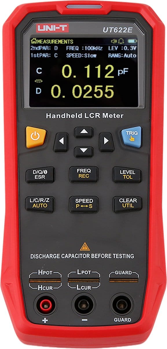 UNI-T UT622E Serie - Professionele LCR-meter - 100 kHz - TFT LCD