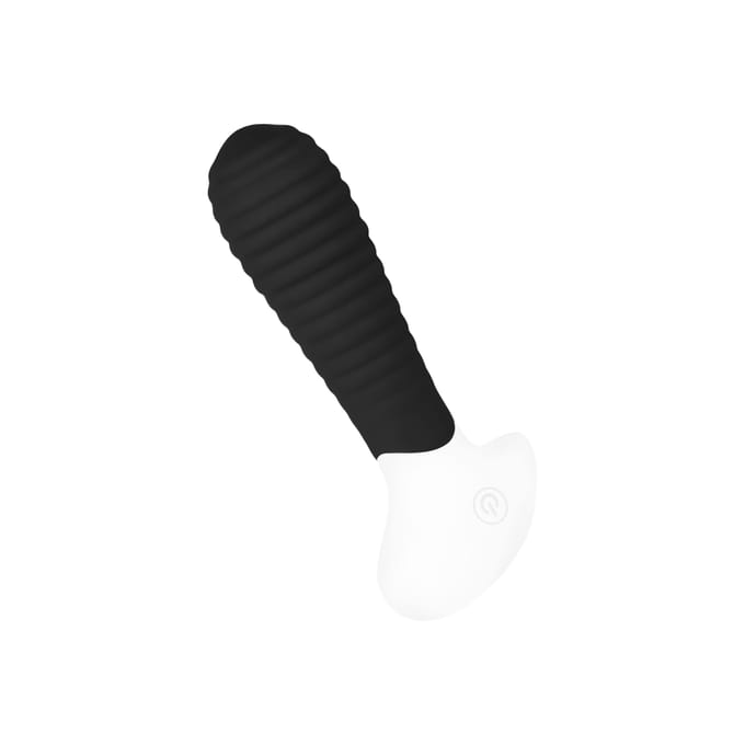 Geribbelde anale vibrator, 12 cm