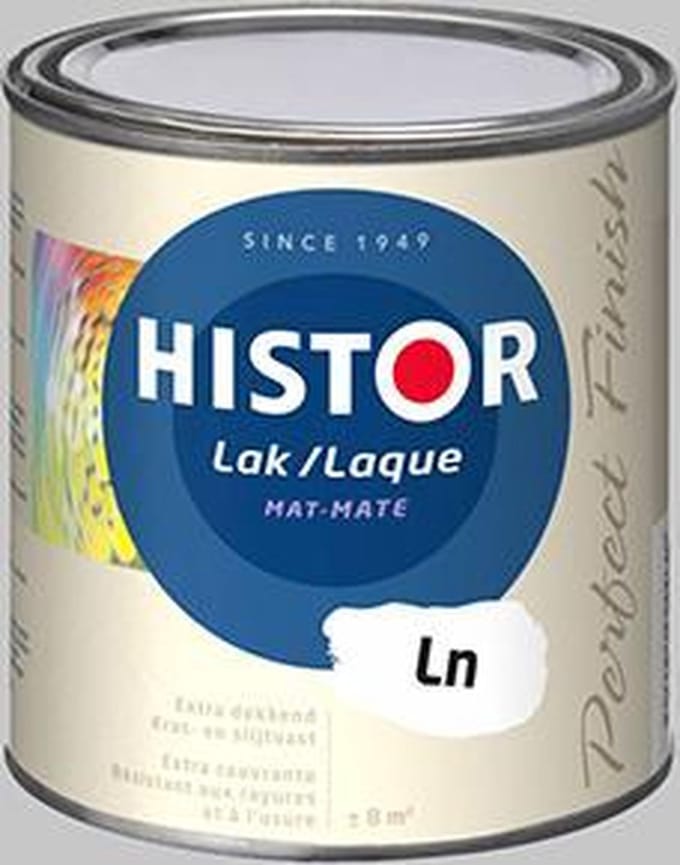 Histor Perfect Finish Mat Lak Alkyd  Wit 2,5 Liter