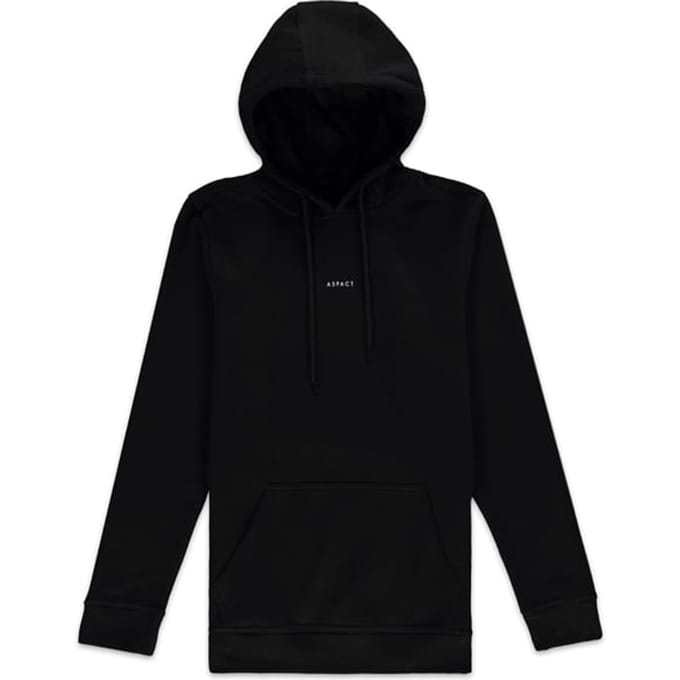 Aspact Unisex  Back Logo Hoodie Black Größe: XL | Kaputzenpullis Outlet | Unisex | Schwarz