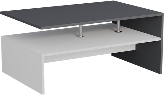 Vicco Amato Salontafel – 90 x 52.6 cm Antraciet/wit