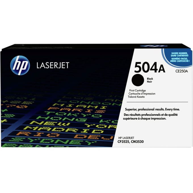 Tonercartridge hp ce250a 504a zwart