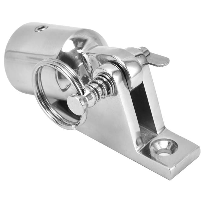Biminitop Montagebeslag 316 Roestvrij Staal Dekscharnier Pijp Oog Eindkap Hardware 22mm white